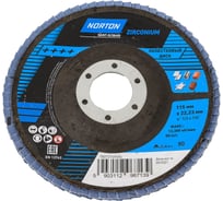 Круг лепестковый конический 115 мм, Р80, цирконий NORTON 78072749684