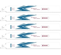 Усиленные полотна для сабельной пилы по металлу BiM-кобальт, 14TPI, 225 мм, 5 шт Ezarc 802016 32113938