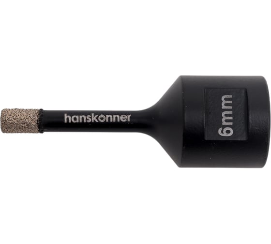 Коронка алмазная 6x60 мм, M14 для УШМ Hanskonner H1055-10-06