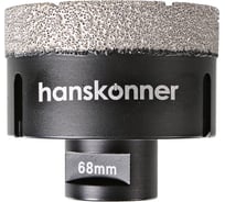 Коронка алмазная 68 мм, М14 для УШМ Hanskonner H1055-10-68