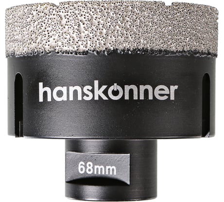 Коронка алмазная 68 мм, М14 для УШМ Hanskonner H1055-10-68