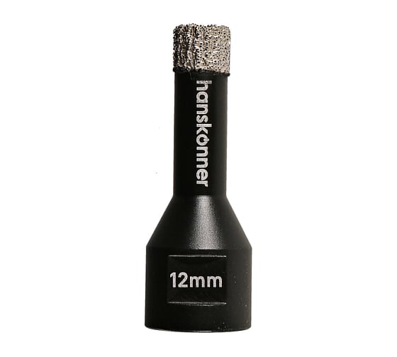 Коронка алмазная 12x60 мм, M14 для УШМ Hanskonner H1055-10-12 1