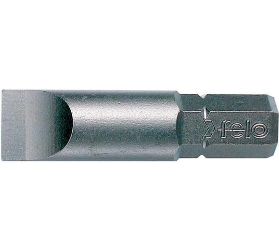 Бита специальная плоская шлицевая Industrial SL5.5x0.8, 32 мм, С8 5/16", 10 шт Felo 07051410
