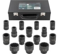 Набор головок ударных глубоких 12-гранных 1"DR, 14 предметов Rockforce RF-8152-9MPB(55008)