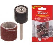 Шлифовальная лента 15 мм, зерно P120, держатель WORTEX ETDA3215018