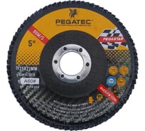 Круг лепестковый торцевой 125х22 мм Pegatec PSRFD125BCA-60