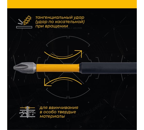 Биты ударные IMPACT S2, PH2, 90 мм, 2 шт RAGE Furious 554272