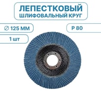 Лепестковый шлифовальный круг 125 мм, P80 Vitatools FD-PZm-15000-125-P80