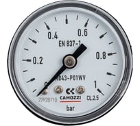 Индикатор давления осевой M043-P01WV -1 Бар, 40 мм Camozzi SRF70-7801-0038
