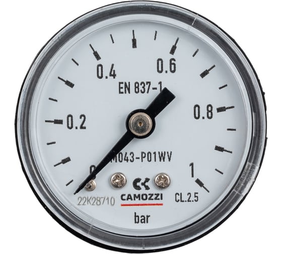 Индикатор давления осевой M043-P01WV -1 Бар, 40 мм Camozzi SRF70-7801-0038 1