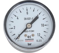 Индикатор давления осевой M053-P12WV 12 Бар, 50 мм Camozzi SRF70-7802-0027
