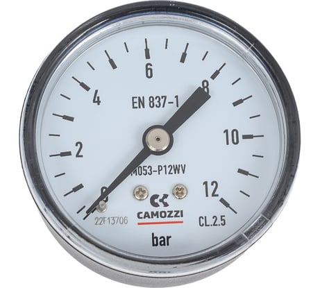 Индикатор давления осевой M053-P12WV 12 Бар, 50 мм Camozzi SRF70-7802-0027