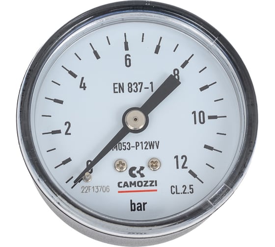 Индикатор давления осевой M053-P12WV 12 Бар, 50 мм Camozzi SRF70-7802-0027 1