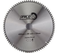 Диск пильный по дереву (400х50/30+50/32 мм; 80 зуб) Pilorama 504080