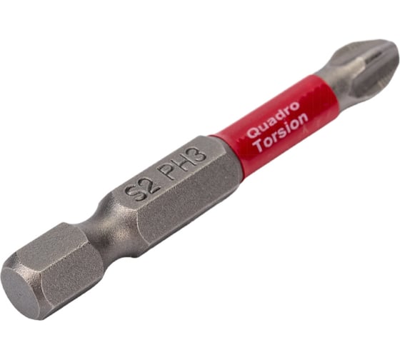 Бита (10 шт; PH3; 50 мм; 1/4" E6.3) Quadro Torsion 410350