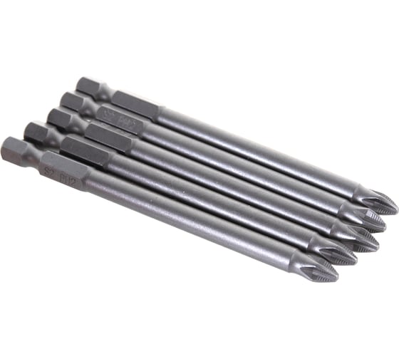 Бита (5 шт; PH2; 90 мм; 1/4" E6.3) Quadro Torsion 410290