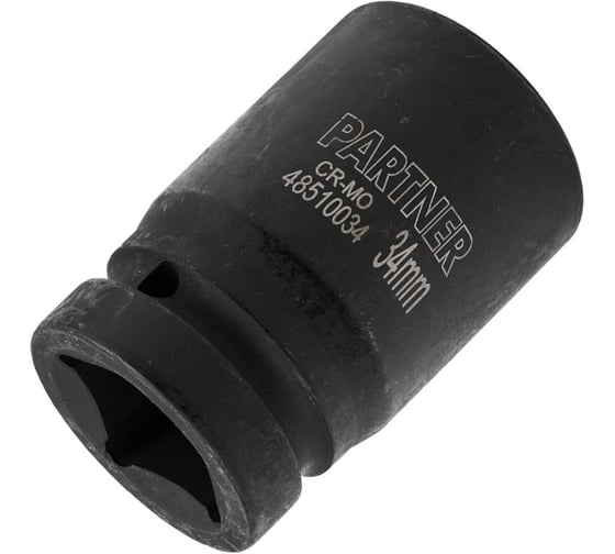 Головка ударная глубокая 6-гранная 34 мм, 1"DR Partner PA-48510034(12993)
