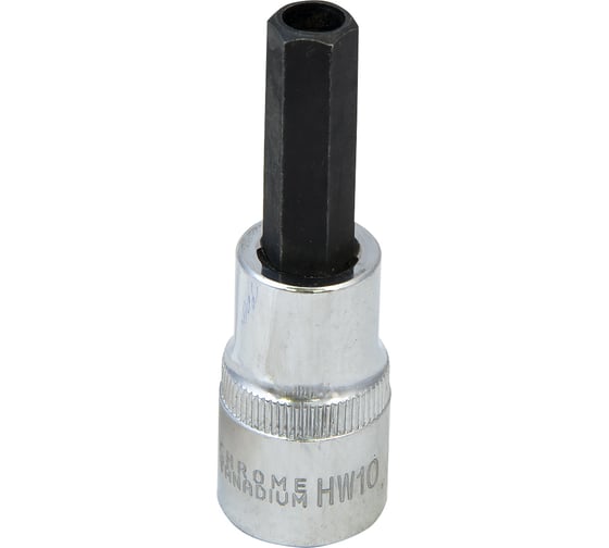 Головка для разбора форсунок со вставкой HEX (1/2", 10 мм, с отверстием 7,5 мм) AV Steel AV-926012 1