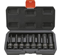 Набор головок ударных 1/2" HEX L 78 мм, H6-H19, 8 шт. AV Steel AV-724408
