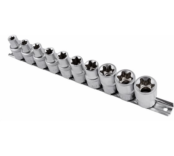 Набор головок Е-типа 1/2", Е8-Е24, 10 шт. AV Steel AV-523410