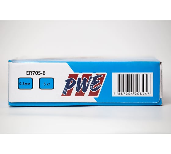 Омедненная проволока PWE ER70S-6 0.8 мм, 5 кг PLAZWELD PWE0805