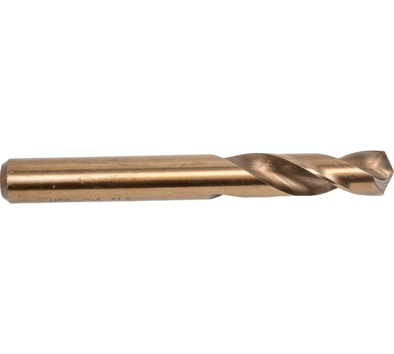 Сверло короткое по металлу 11 мм, DIN 1897, HSS-Co5, тип N, золотистое ZIRA ZI-754989