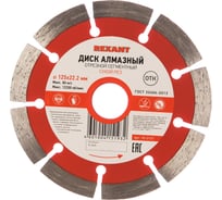 Диск алмазный отрезной сегментный (125x22.2 мм) REXANT 90-0101