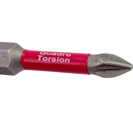 Бита (10 шт; PZ1; 50 мм; 1/4" E6.3) Quadro Torsion 420150