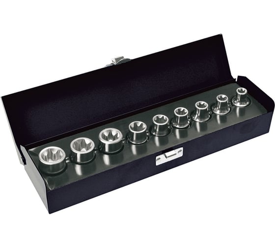 Головка сменная Torx (9 шт; 1/2) TOPEX 39D376 1
