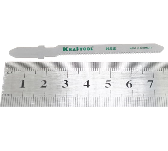 Полотна для лобзика KRAFTOOL по металлу Bi-Met, EU-хвост., шаг 1.2мм, 50 мм, 2 шт., 159555-1.2