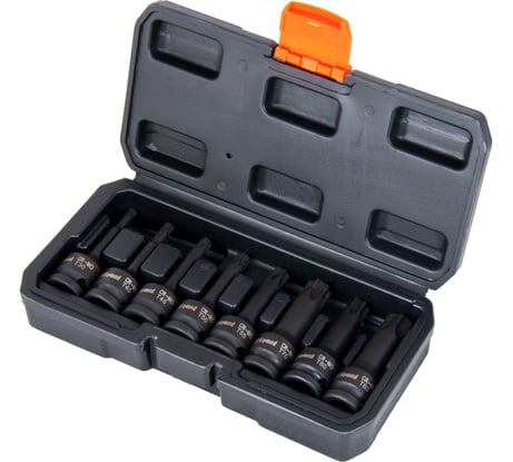 Набор головок ударных TORX (8 шт; 1/2"; 78 мм; T30-T80) AV Steel AV-725408