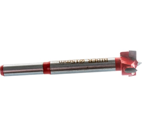 Сверло Форстнера твёрдосплавное 15 мм BIBER тов-198839