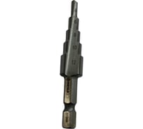Сверло ступенчатое 4-12 мм, 5 ступеней, хв-к 1/4'', HSS ИНСТУЛС 00001845816