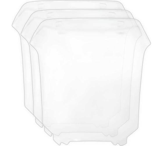 Стекло для маски сварщика ProVISION, 155x165 мм, 3 шт BERNZ BRZ10.300.125