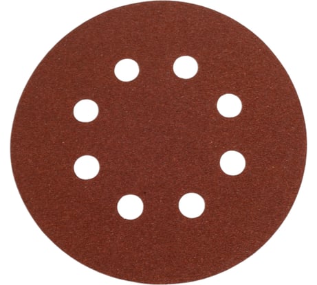 Шлифовальные круги на липучке 125 мм, P120, 30 шт, 8 отверстий Vitatools R-125-P120-30-8