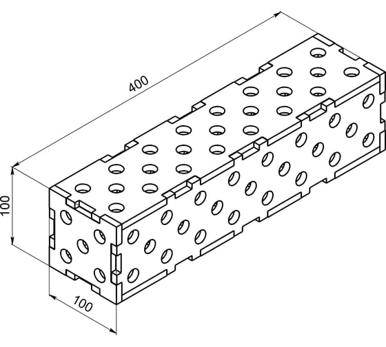 Соединительный блок для верстака, сварочного стола 400x100x100x10 мм Keepler-Stan УФ-00016862