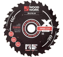 Диск пильный Эксперт 210x2.4/1.6x30 мм, Z=24 мм, A=18 WOODWORK 29.210.24