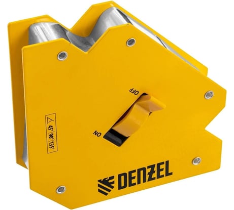 Фиксатор магнитный отключаемый для сварочных работ усилие 55 LB Denzel 97564