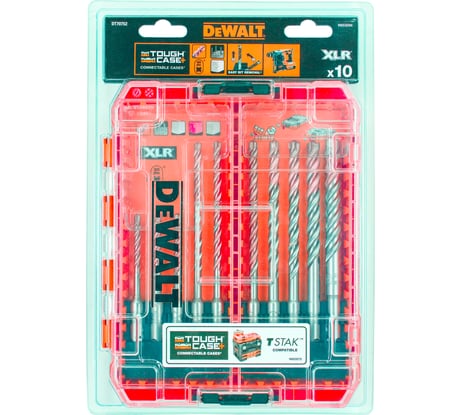 Набор буров XLR (10 шт; 5-12 мм; SDS-plus) DEWALT DT70752-QZ