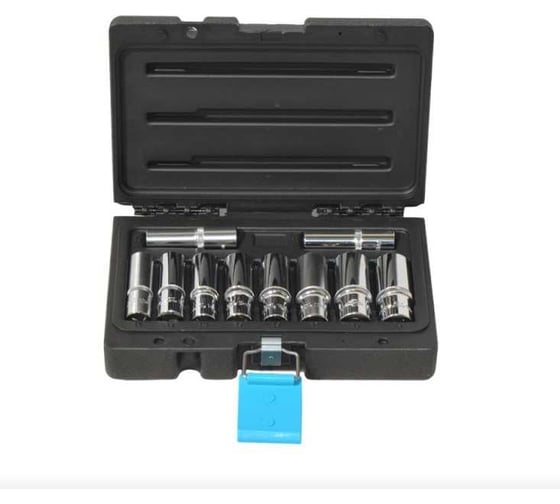 Набор головок глубоких MULTILOCK 10-19 мм, 3/8"DR, 10 предметов, в кейсе 302410K AIST 00-00016459
