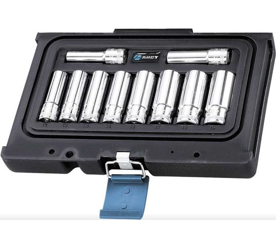 Набор головок глубоких MULTILOCK 10-19 мм, 3/8"DR, 10 предметов, в кейсе 302410K AIST 00-00016459