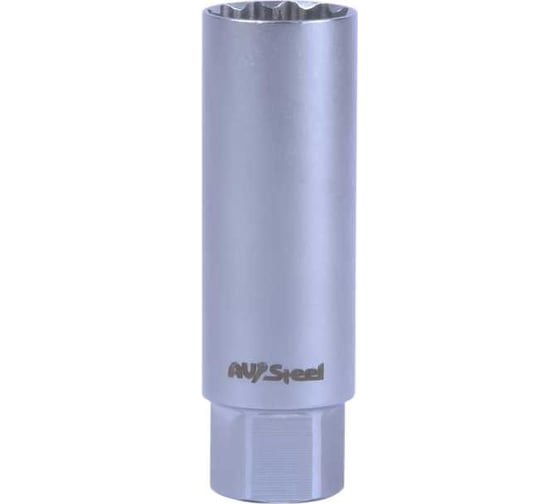 Головка свечная с магнитом 12-гранная 16 мм, 3/8"DR AV Steel AV-512816