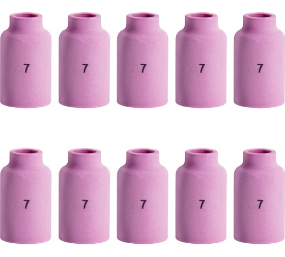 Сопло керамическое Basic TW 17-18-26 GL №7 42 мм, 11.0 мм, 10 шт Оберон BS54N15.10 1