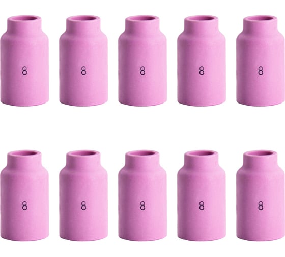 Сопло керамическое Basic TW 17-18-26 GL №8 42 мм, 12.5 мм, 10 шт Оберон BS54N14.10 1