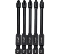Торсионные биты PH2, 70 мм, 5 шт, S2 Gigant GBM TR5270