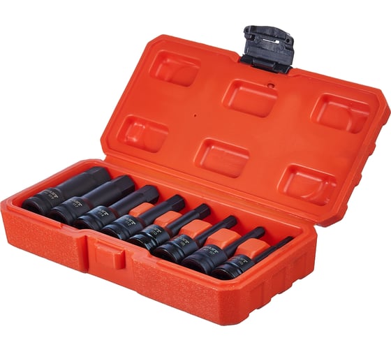 Набор головок ударных HEX, H6-H19, 8 шт, 1/2"DR Gigant G-12H6H19