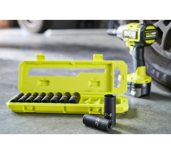 Торцевые головки 10 шт.: 10-24 мм, 1/2"DR RHDIS10PC Ryobi 5132006071