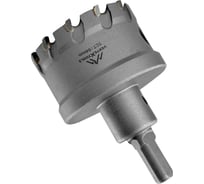 Коронка твердосплавная с центрирующим сверлом по металлу 54 мм vertextools 1819-54