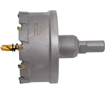 Коронка твердосплавная с центрирующим сверлом по металлу 68 мм vertextools 1819-68