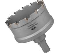 Коронка твердосплавная с центрирующим сверлом по металлу 64 мм vertextools 1819-64